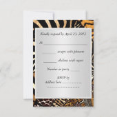 Cartons Réponse Tous les animaux apparence de peau Anniversaire Fê (Dos)