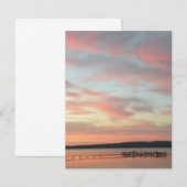Cartons Réponse Tranquillité du coucher de soleil (Devant / Derrière)