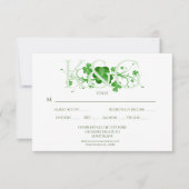 Cartons Réponse Trèfles celtiques irlandais traditionnels (Devant)