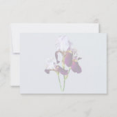 Cartons Réponse Trois Iris dans des nuances de magenta (Dos)