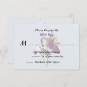 Cartons Réponse Trois Iris dans des nuances de magenta (Devant / Derrière)