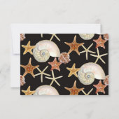 Cartons Réponse Tropical Beach Shells Starfish Nautilus Été (Dos)