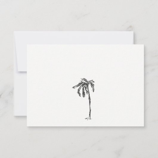 Cartons Réponse Tropical Coastal Palm Tree croquis Détails sur le  (Dos)