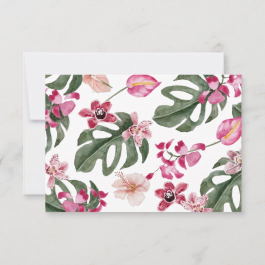 Cartons Réponse Tropical coloré (Dos)