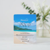 Cartons Réponse Tropical Destination Pittoresque Beach Mariage pho (Debout devant)