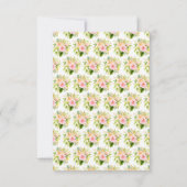 Cartons Réponse Tropical Jungle with Foliage Wedding (Dos)