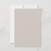 Cartons Réponse True Simplicity 2 Oyster Minimum Wedding (Dos)