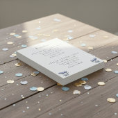 Cartons Réponse Tulipes dans Delft Blue personnalisable