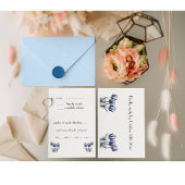 Cartons Réponse Tulipes dans Delft Blue personnalisable