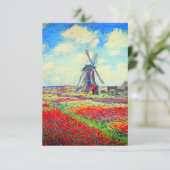 Cartons Réponse Tulipes Moulin à vent de Monet (Debout devant)
