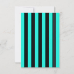 Cartons Réponse Turquoise et noir rayé