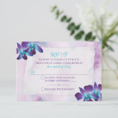 Cartons Réponse Turquoise violet bleu Dendrobium Mariage orchidée (Debout devant)