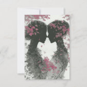 Cartons Réponse Two Brides Hand Drawn Pencil Illustration   (Devant)