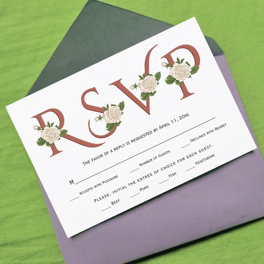 Cartons Réponse Typographie en terre cuite et mariage de automne d