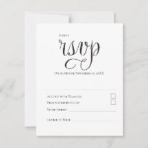 Typographie moderne minimale Mariage noir et blanc