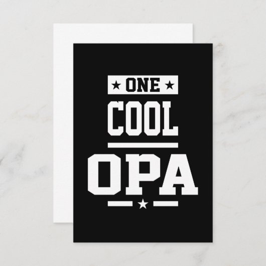 Cartons Réponse Un Cool Opa T-shirt cadeau (Devant / Derrière)