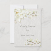 Cartons Réponse Un Mariage d'après-midi de Magnolia (Devant)