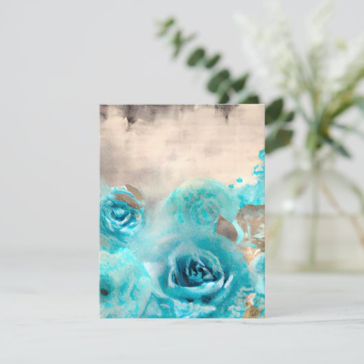 Cartons Réponse Un Shabby Bleu Chic Ephemera Design Series 7 (Debout devant)