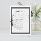 Cartons Réponse Une coquille d'huîtres avec le dicton "le monde es (Debout devant)