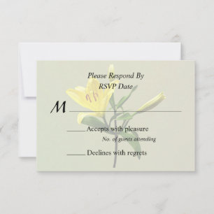 Cartons Réponse Une Lilie Jaune