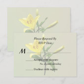 Cartons Réponse Une Lys Jaune (Devant / Derrière)