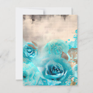 Cartons Réponse Une série de dessins éphémères shabby chic bleu 7