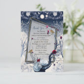 Cartons Réponse Unique hiver Ikabana Festive Merci (Debout devant)