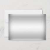 Cartons Réponse Vacances de Noël Gold & Silver Snowflake (Dos)