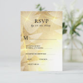 Cartons Réponse Vacances de Noël Or moderne Stars Pine Trees (Debout devant)