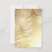 Cartons Réponse Vacances de Noël Or moderne Stars Pine Trees (Dos)