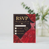 Cartons Réponse Vagues en verre rouge et Parties scintillant habil (Debout devant)