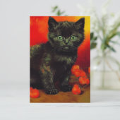 Cartons Réponse Van Gogh Black Kitten (Debout devant)