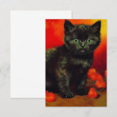 Cartons Réponse Van Gogh Black Kitten (Devant / Derrière)