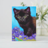 Cartons Réponse Van Gogh Chat et fleurs (Debout devant)