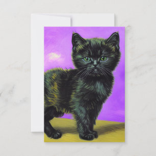 Cartons Réponse Van Gogh Style Cat