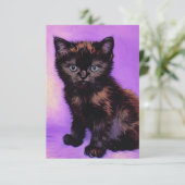 Cartons Réponse Van Gogh Style Chat pourpre (Debout devant)