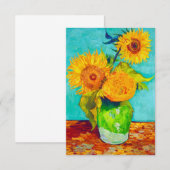 Cartons Réponse Van Gogh Sunflowers (Devant / Derrière)