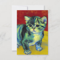 Van Gogh Tabby Cat