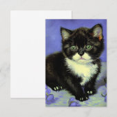 Cartons Réponse Van Gogh Tuxedo Kitten (Devant / Derrière)