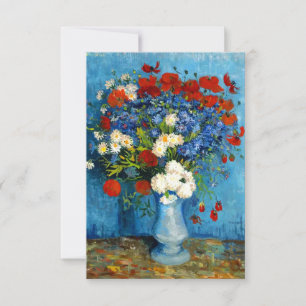 Cartons Réponse Van Gogh Vase avec Cornflowers et Poppies