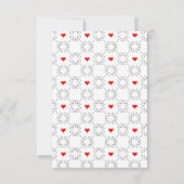 Cartons Réponse Vegas Cupid's Hearts and Diamonds Mariage QR Code (Dos)