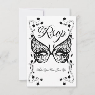 Cartons Réponse Venetia Carnivale Masque Victorian Ornate Flourdis