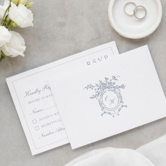 Cartons Réponse Venue Sketch | Church Wedding