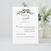 Cartons Réponse Verdure luxuriante et Mariage de feuillage Eucalyp (Debout devant)