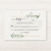 Cartons Réponse Verdure moderne Aquarelle botanique Élégante