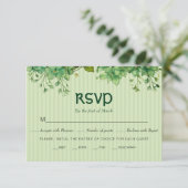 Cartons Réponse Verdure, rayures Saint Patrick's Day mariage (Debout devant)