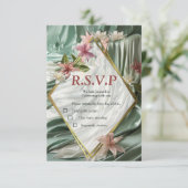 Cartons Réponse Vert, Crème, Draps De Soie Et Fleurs De Pinkish (Debout devant)