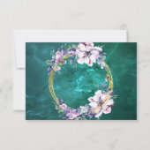 Cartons Réponse Vert élégant (Dos)