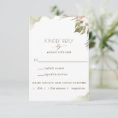 Cartons Réponse Vert, feuilles de palmier tropical avec/sans optio (Debout devant)