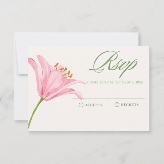 Cartons Réponse Vert rose pastel (Devant)